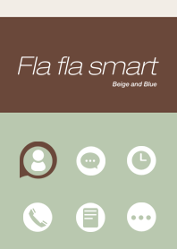 シンプルなベージュとカーキの着せかえ