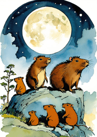 Ukiyo-e - Capybara dA603D