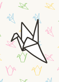 Simple paper crane theme