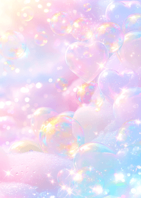 粉紅 星光彩虹泡泡