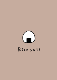 Loose beige and rice ball.