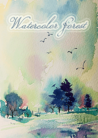 水彩林