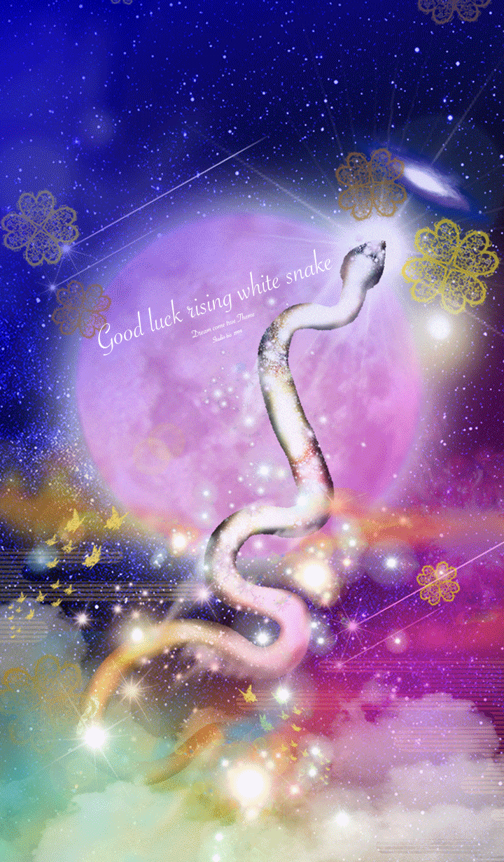 Good luck rising white snake