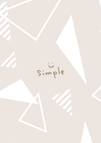 Stylish white triangles lots7 from Japan