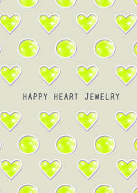 HAPPY HEART JEWELRY/YELLOW GREEN/BEIGE