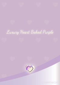 Luxury Heart Baked Purple.