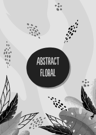 Abstract Floral Mercury Gray
