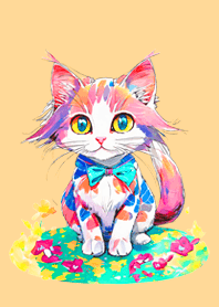 Cat looking this way21orange