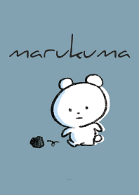 ベージュと青 : まるくま7