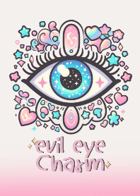 ดวงตาปีศาจ : สะท้อนพลังงานลบ (สีชมพู)