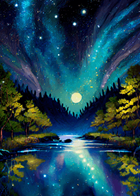 Beautiful starry night view#2114