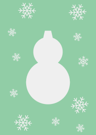 緑色ノーマン(雪だるま)着せかえ
