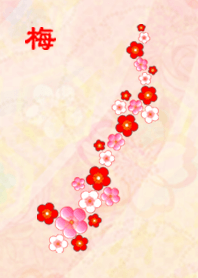 Japanese Style Pattern Of Plum blossom