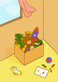 Little toy box pastel