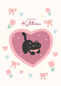 Kitten black it's cute : minimal