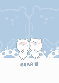 Dancing Bear-Indigo (bw01)