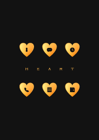 ORANGE HEART -black-
