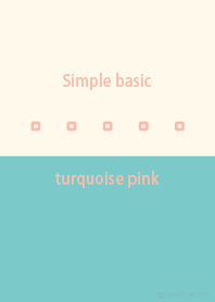 Simple basic turquoise pink