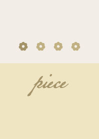 黃色米色 <甜甜圈>