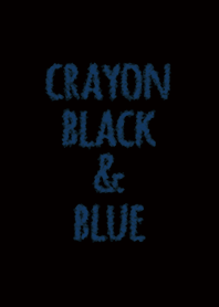 Crayon Black & Blue / Circle