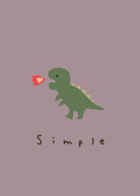 Loose dinosaurs and smoky pink.