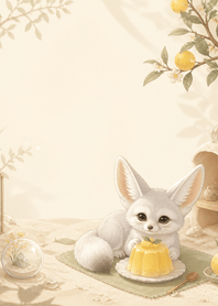 Silver Fennec Yuzu Jelly Desert