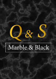 Q&S-Marble&Black-Initial