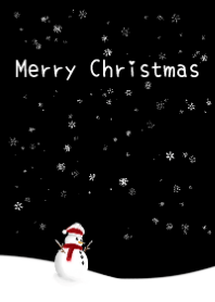 聖誕夜，雪人，聖誕老人出門送禮物 !