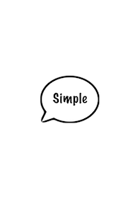 The Simple Speech bubble No,1-W08