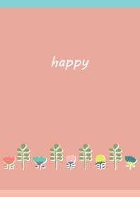 Bright tulips on P&B