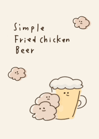 simple Fried chicken Beer beige