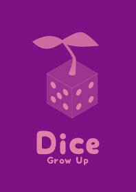 Dice Grow up  Royal purple