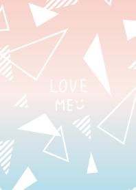 Gradation triangle Blue pink4 from Japan