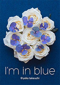 i'm in blue～白とブルーのフラワーアート