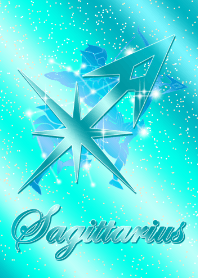 Zodiac signs Sagittarius2 right blue