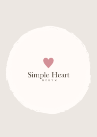 Simple Heart Dusky Beige -NATURAL- 11