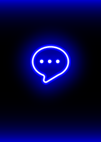 neon simple icon : black blue