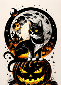 halloween cat FADAf6