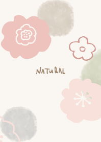 Flower watercolor circle Green9 Japan