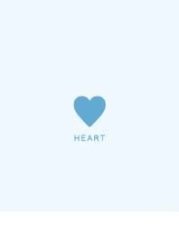 Ice Blue & White / Simple Heart