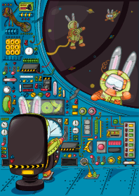 Galaxy with Rabbit's astronaut.
