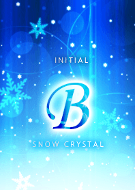 Initial "B"_Snow crystal