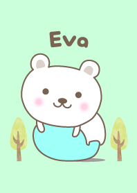 O tema bonito do urso para Eva