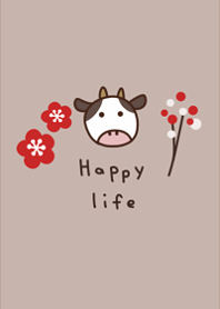 Happy cute cow2.