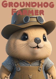 Groundhog Farmer Enjoy Countryside
