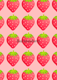Sweet and sour red strawberries