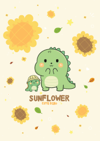 Dino Sunflower Cutie
