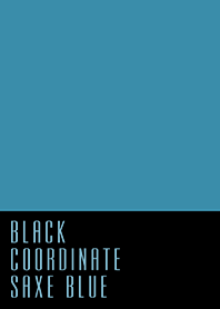BLACK COORDINATE*SAXE BLUE