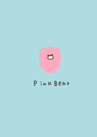 Pink bear and light blue.