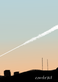 Contrail sky